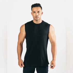 ALPHALETE NWT PREMIUM STEPPED HEM CUTOFF TANK SIZE SMALL